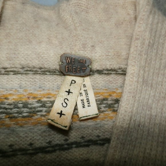 Free People Sweater Angora-Wool Button Front Women's Small - Picture 10 of 10